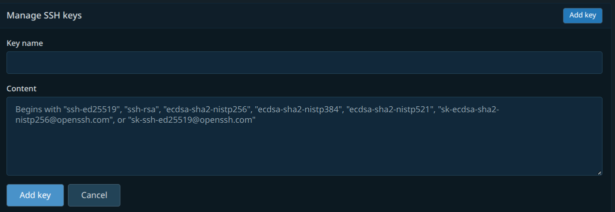 Add Key