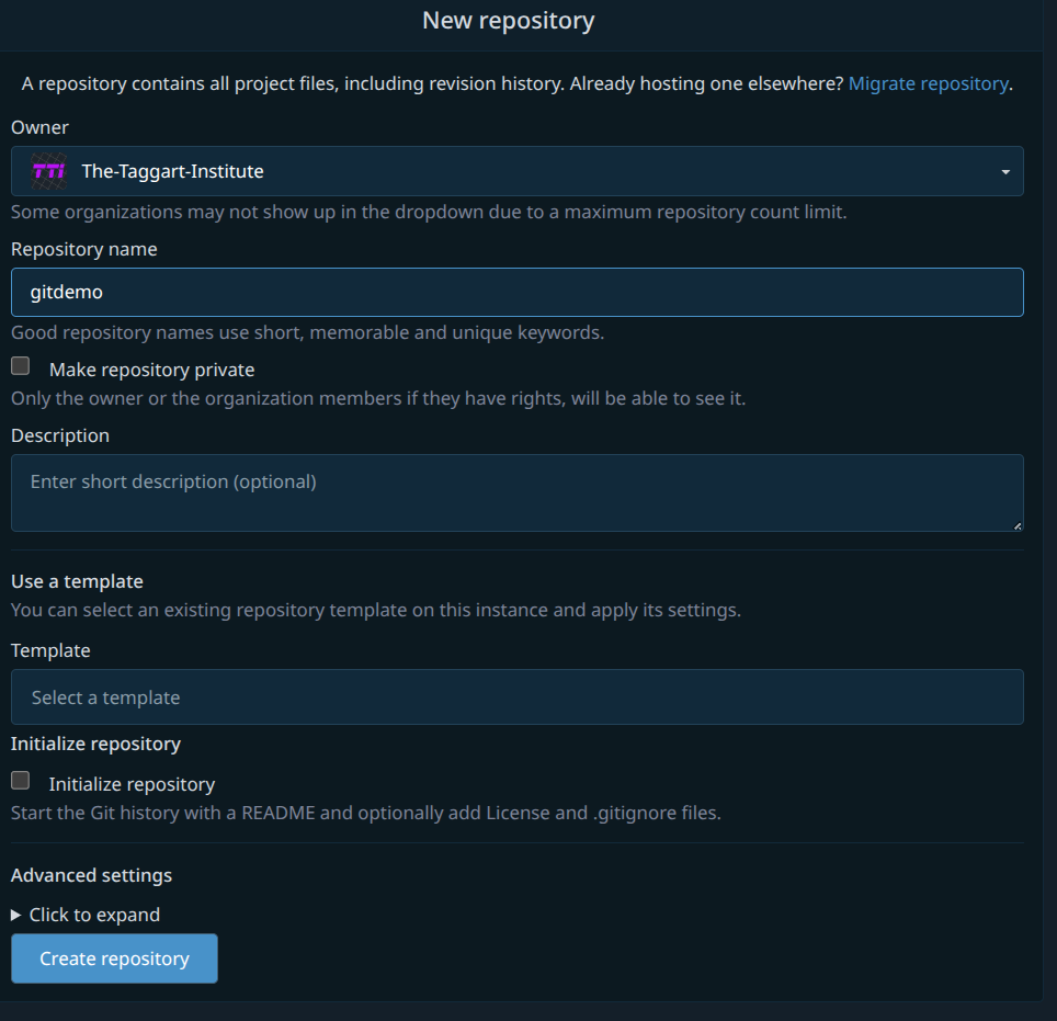 new repo