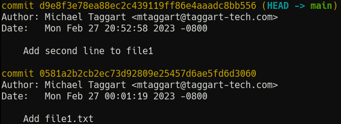 Git Log