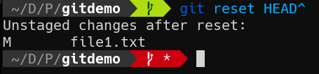 git reset 1